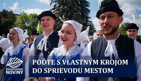 Krojový sprievod obcou Kamienka na folklórnom festivale