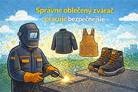 Ilustrácia: Kompletné ochranné oblečenie zvárača