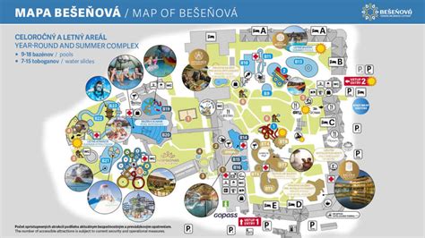 Mapa VN Bešeňová s vyznačenými miestami