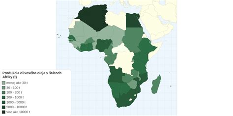 Mapa svetovej produkcie olivového oleja