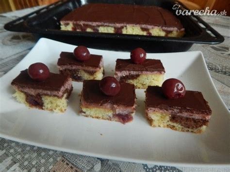 Čoko oblátkové rezy s višňami