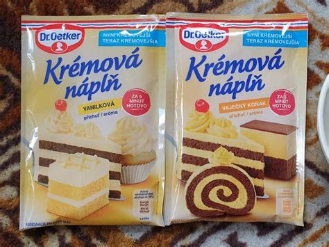 Krémová náplň s kúskami ovocia