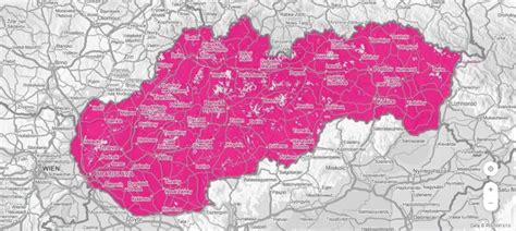 Mapa pokrytia PPL Parcelshopov v ČR