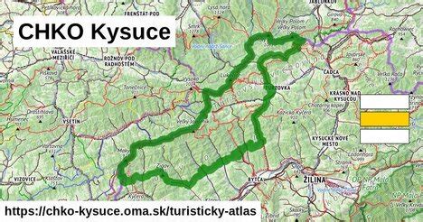Mapa CHKO Kysuce s vyznačením riek a potokov vhodných pre pstruhy