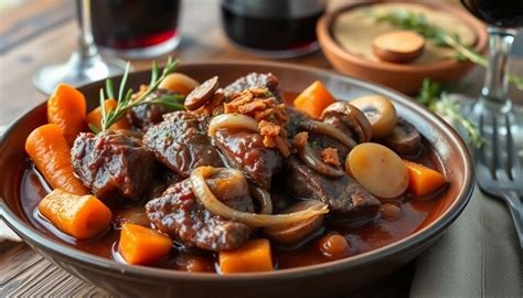 Ingrediencie na Boeuf Bourguignon