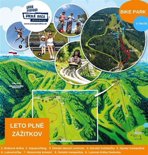 Mapa zjazdoviek v lyžiarskom stredisku Corvatsch
