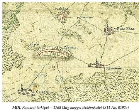 Mapa historického vývoja Veľkých Kapušian