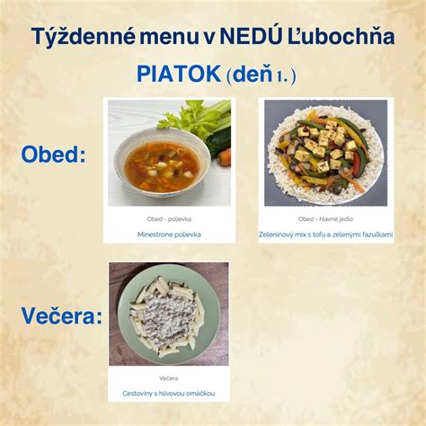 Týždenné NFI menu