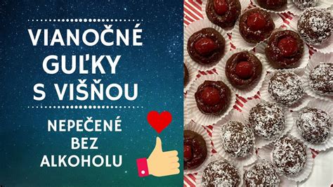 Nepečené čokoládové guľky s višňou v darčekovej krabičke