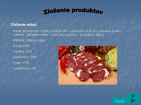 Štruktúra mäsa a jeho zloženie