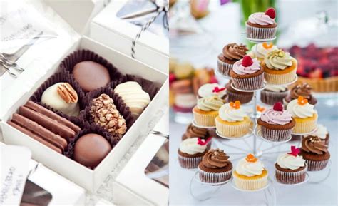 Candy bar s rôznymi druhmi sladkostí na svadbe