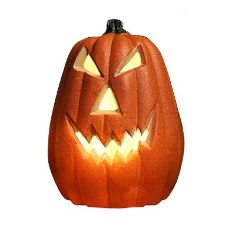 Halloweenska tekvica s LED sviečkou