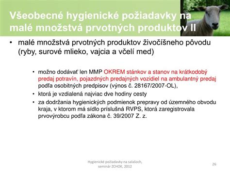 Hygienické požiadavky na prevádzky spracovávajúce mäso