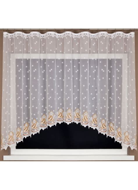 Vianočná záclona so zvončekmi