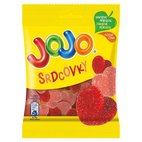 Rôzne farebné JoJo cukríky