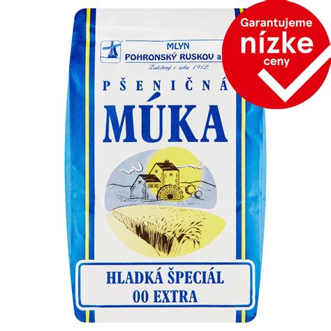 Balenie múky hladkej špeciál 00 Extra s logom Mlyn Pohronský Ruskov