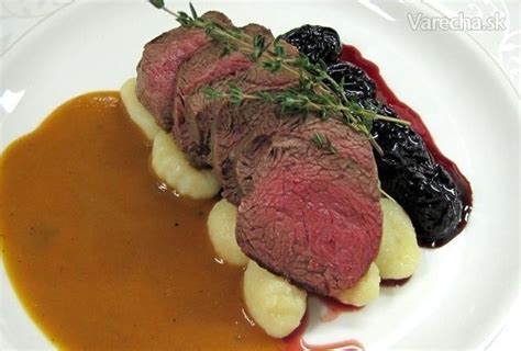 Srnčí chrbát pripravený metódou sous-vide