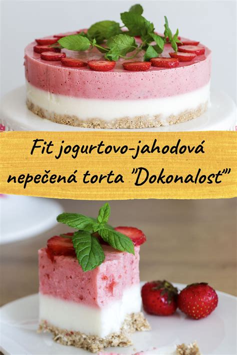 Hotová jogurtovo-jahodová torta