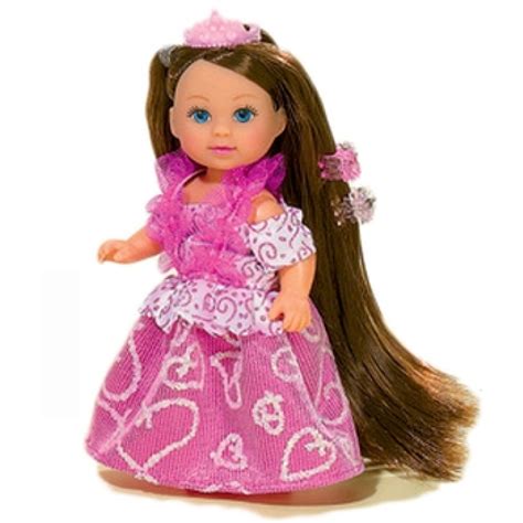 Ilustrácia princeznej Rapunzel s dlhými vlasmi.
