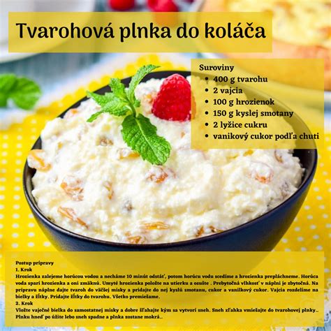 Pudingovo-tvarohová plnka do koláča