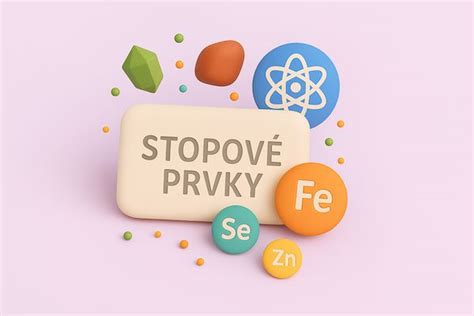 Ilustrácia potravín obsahujúcich stopové prvky
