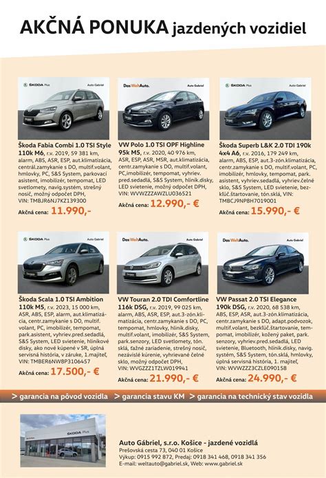 Ponuka jazdených vozidiel v AUTOALLES