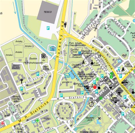 Mapa: Šoltésovej námestie Levice