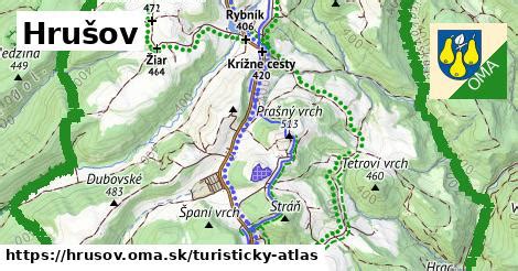 Mapa umiestnenia obce Hrušov