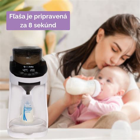 Matka dojčí bábätko, fľaša s umelým mliekom