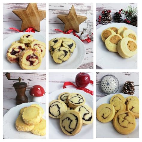 Koláž rôznych druhov diabetického vianočného pečiva.