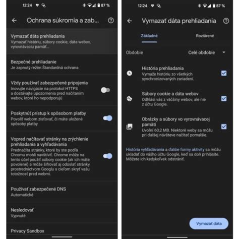 Screenshot návodu na vymazanie cookies v Google Chrome