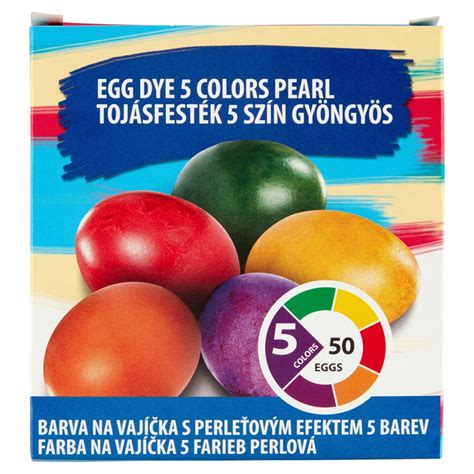 Farebné perleťové gélové farby na vajíčka