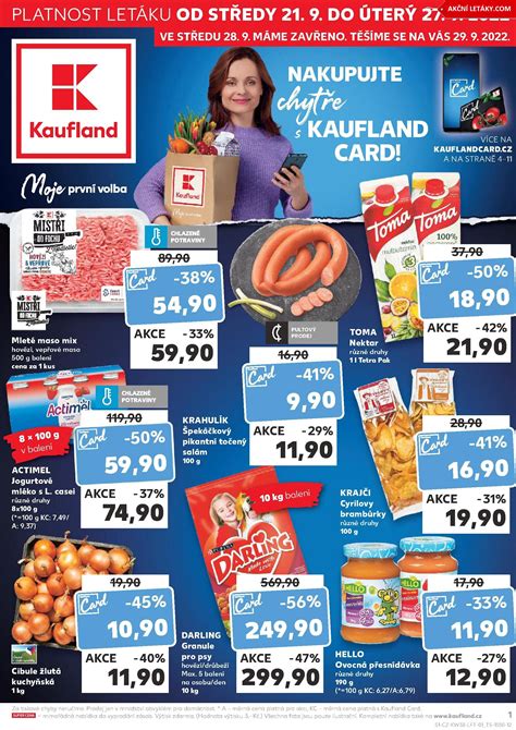 Leták Kaufland s ponukou mlieka