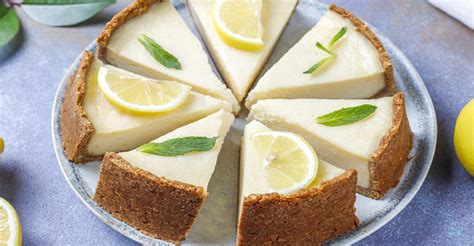 Svieži bezlepkový citrónový cheesecake