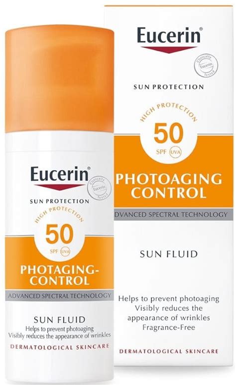 Infografika: Kľúčové zložky Eucerin Photoaging Control a ich funkcie