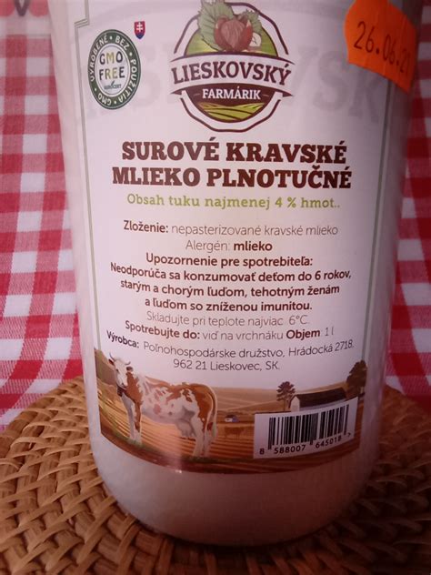Schéma legislatívneho rámca pre surové mlieko v EÚ