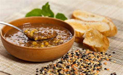 servírovanie šošovicového prívarku