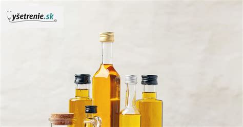 Ilustrácia rôznych druhov olejov na varenie