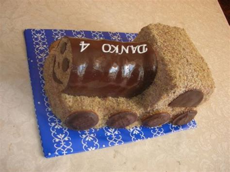 Rozkres schematický torty vláčik