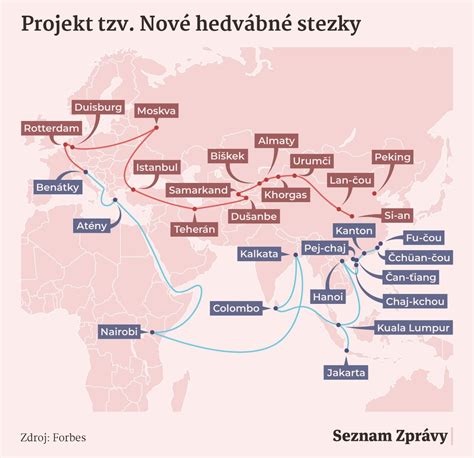 Mapa obchodných trás čajových kliperov z Číny do Európy