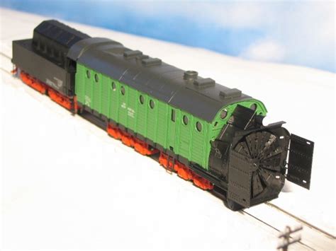 Detail snehometu na modeli frézy Henschel H0