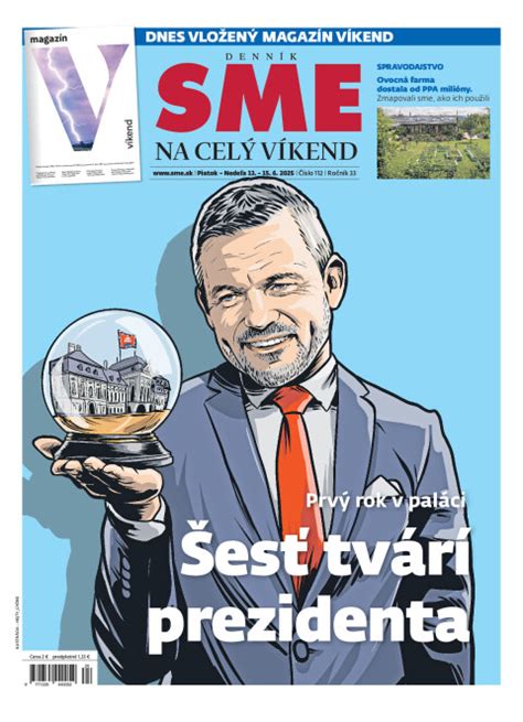 Titulná strana denníka SME