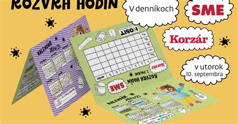 Rozvrh vydávania príloh denníka SME