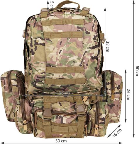 Vojenský batoh HQ 45L s detailmi