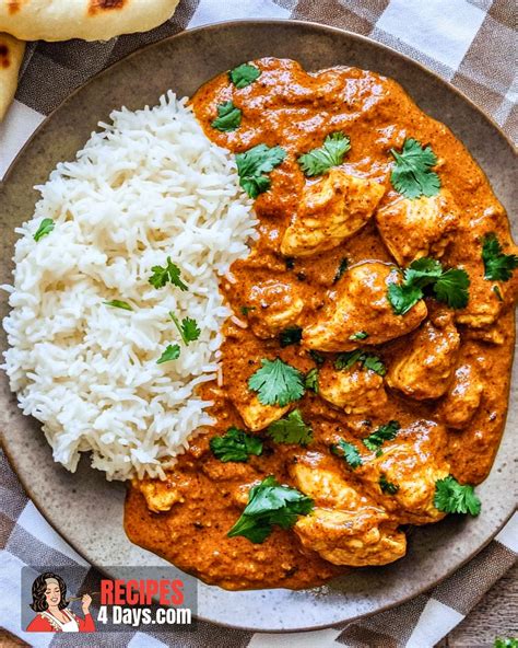 Tikka Masala podávaná s ryžou