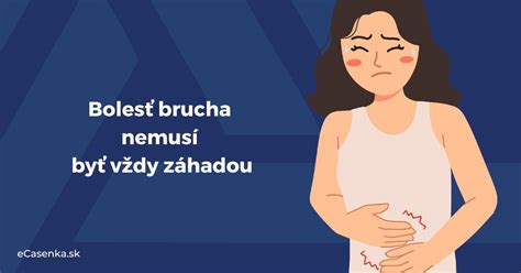 Ilustrácia bolesti brucha pri tráviacich problémoch