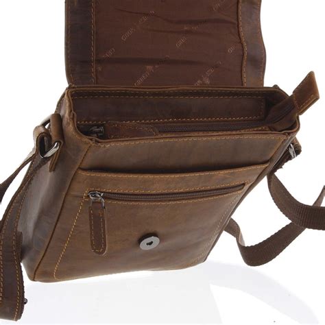 Pánska kožená crossbody taška
