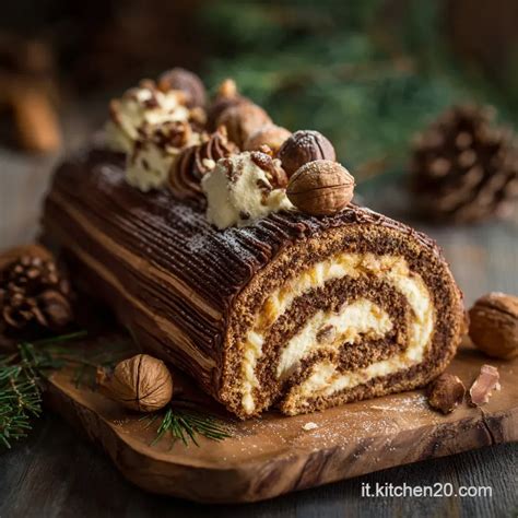 Tradičná vianočná torta Bûche de Noël