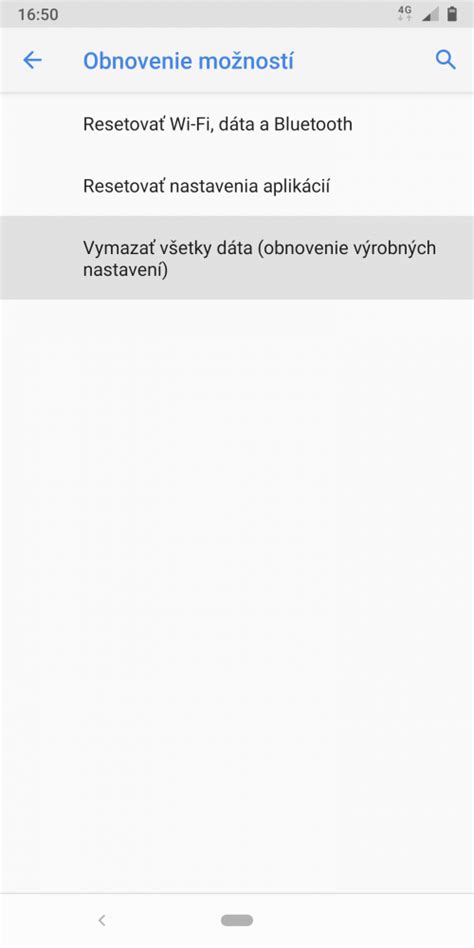 Screenshot nastavení rýchlej voľby v Android telefóne