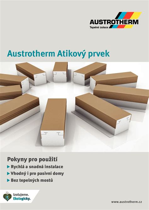 Nákres Austrotherm Atikového prvku v reze